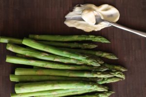 Graduation party catering Asparagus with Lemon Aioli